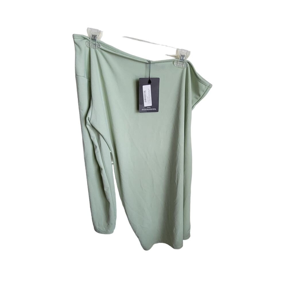 Pretty Little Things Dress New With Tags Sage Green‎ One Shoulder Bodycon